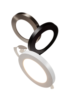 Studio 12W LED downlight, White, CCT selectable 3000K, 4000K, 6500K, dimmable