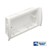 MT Odyssey 2 Gang Standard Accessory Box White Depth = 30mm