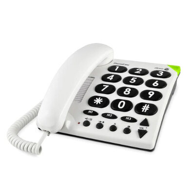 Doro Phone Easy 311c Big Button Home Phone - White | 2685 1
