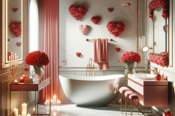 Valentine's Day Inspired Bathrooms