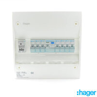 HAGER 7WAY 1ROW CW DOOR+BACKPLT