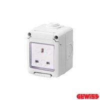 Gewiss 13A 1G Waterproof Socket IP55