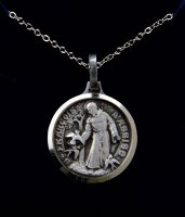 Necklet/Silver Plated/St.Francis   (6903/FRA)