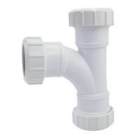 Davant Swept Tee White 40mm U/C Waste EW08W