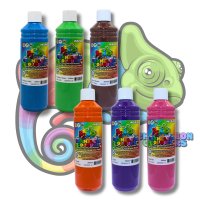Washable Poster Paint 500ml - Set of 6 Complimentary Colours