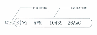 AWG26 YELLOW UL10439 Cables & Wire