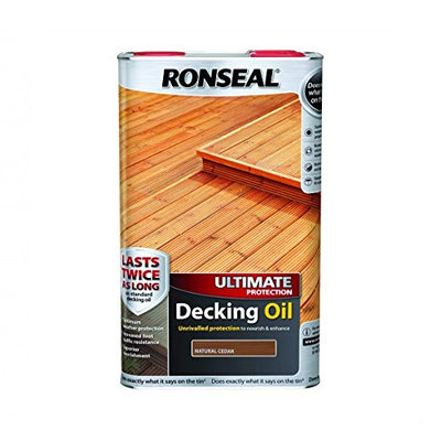 Ronseal Ultimate Decking Oil - Natural Cedar 5L