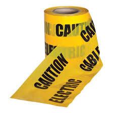 "Electric Cables Underground" 365Mtr Warning Ribbon