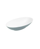 SKAL OVAL WASH BASIN 600X350 WHITE - CORAL GREEN & WASTE