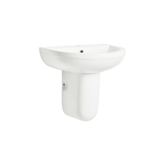 Tucker French Tonbridge 545mm One Taphole Semi Pedestal Basin