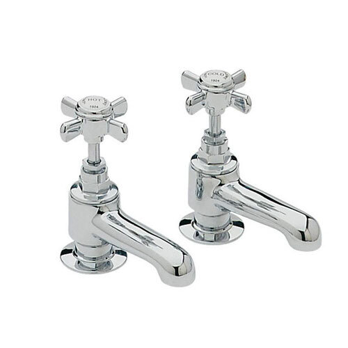 Dawlish Bath Pillar Taps Chrome (Pair)