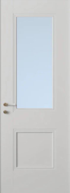 Hardwick White Primed Clear Glass