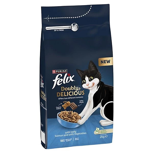 Felix Doubly Delicious Salmon & Vegetables 5x2kg