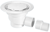 McAlpine 75mm Water Seal Gully with Horizontal Outlet White Plastic TSG1-WH