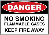 Flammable & No Smoking Sign - Available in Sign Material - PVC, ACM, ADHESIVE