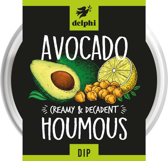 Delphi Dips Avocado & Houmous 150g cnfoods