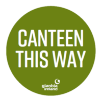 Circular Canteen "Canteen This Way" Vinyls x4 Types 300x300mm
