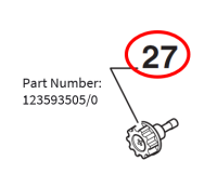 Air Filter Cover Retainer Nut - XR27 XB27