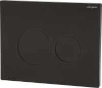 Wirquin Lunar Dual Flush Plate (Cable Operated) Matt Black