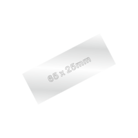 65x25mm (2.5 x 1") Silver Engraving Plate