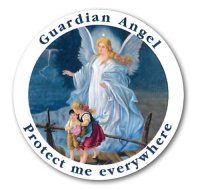 Self Adhesive Car Sticker/Guardian Angel  (72984)
