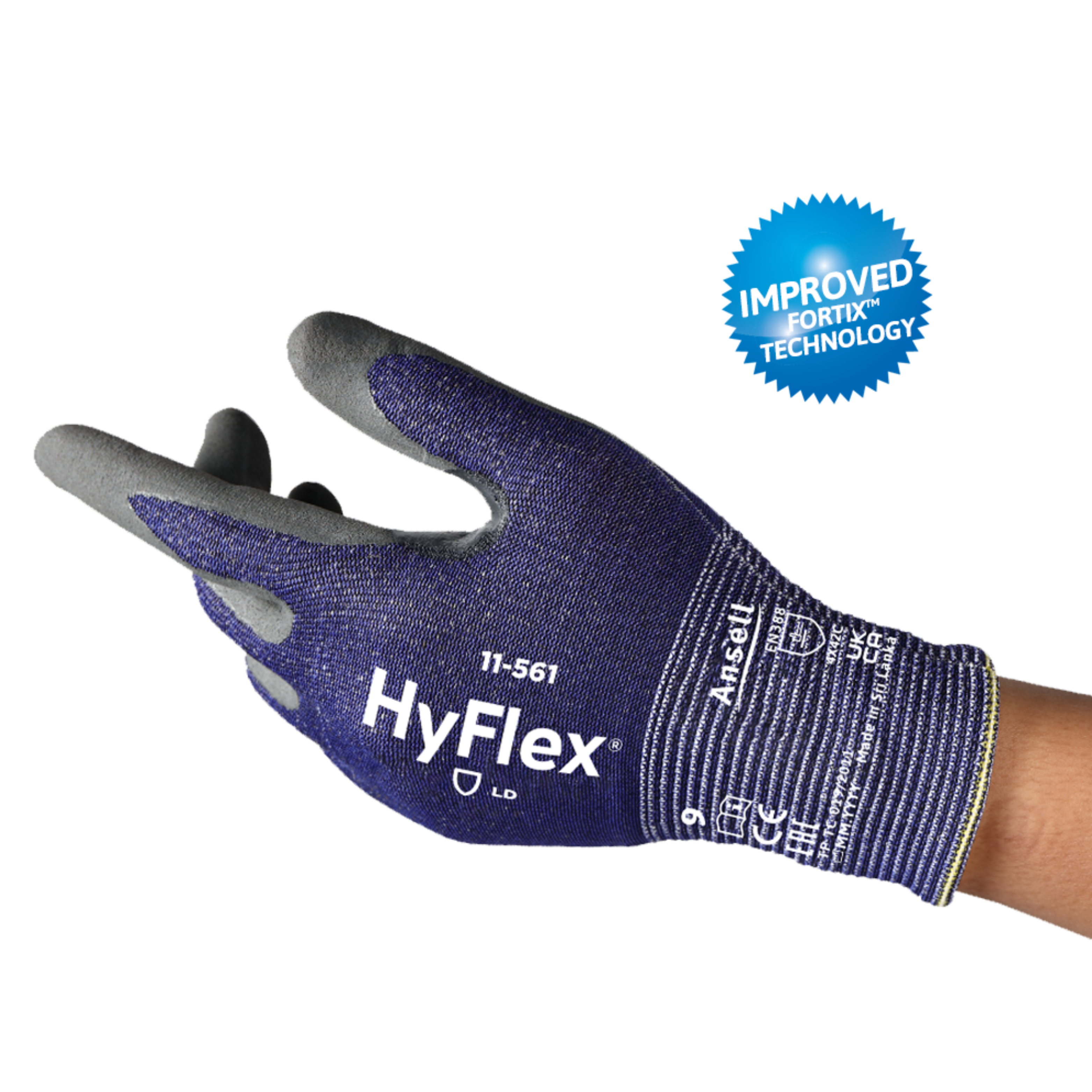 Ansell HyFlex&reg; 11-561 Nitrile Coated Cut Resistant 'C' Glove
