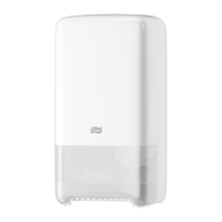 Tork Twin Mid-size Toilet Paper Roll Dispenser White T6