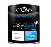 Crown Easy Clean Mouldguard Bathroom Paint Mid Sheen White 2.5ltr