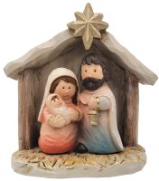 Resin Nativity/3 Figures in Stable  (89255)