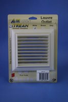 Louvre Vent Fixed Outlet 4" White ASR41051