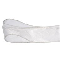 Wired Organza Ribbon Ivory - 70mm x 25m