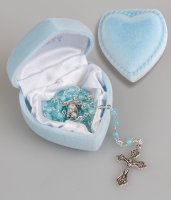 Glass Baby Rosary/Blue   (6112/BL)