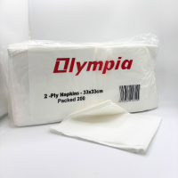 White Napkins 2 PLY, 2000/Case