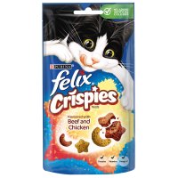 Felix Cat Crispies Beef & Chicken Treats 8x45g