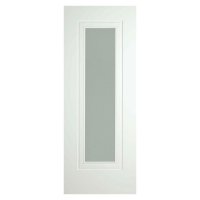 Versailles 1 Panel Opal Laminate Premium Primed White