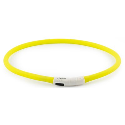 Ancol USB Flashing Band Collar Yellow