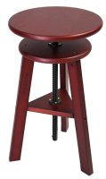 Spiral Swivel Stool - Walnut