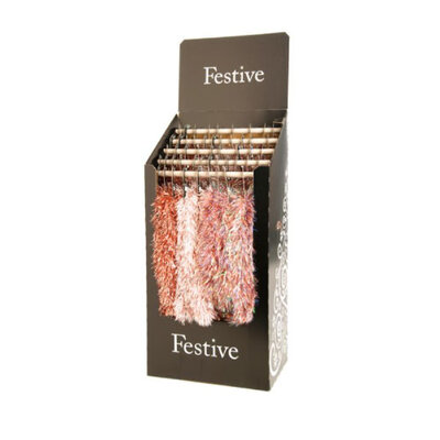 Luxuary Downswept Rose-gold Tinsel