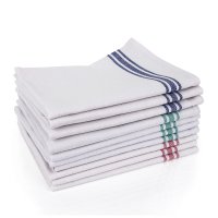 WHITE COTTON TEA TOWEL 45CM X 74CM