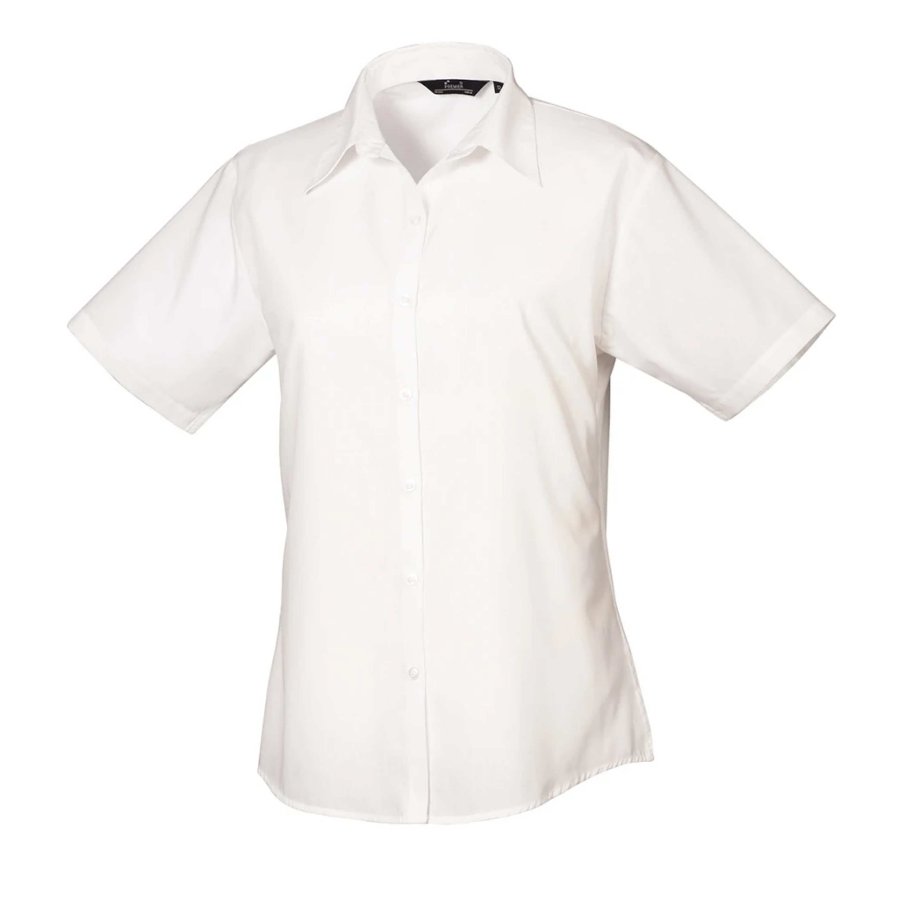 Premier Ladies Short Sleeve Poplin Blouse