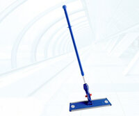 FLAT MOP HOLDER (velcro) & HANDLE (lock)  40cm