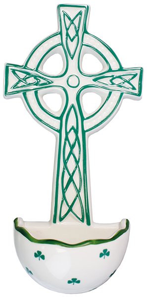 Ceramic Celtic Cross Font   (3074)