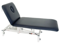 2 SECTION PLINTH ELECTRIC COUCH WITH ROLL HOLDER