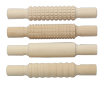 Wooden Dough Rolling Pin Set - 4 piece