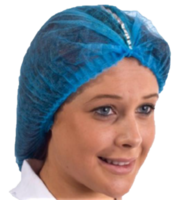 Disposable Pleated Metal Detectable Mob Cap (Pack of 100)