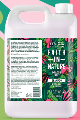 5L FAITH IN NATURE DRAGON FRUIT SHAMPOO