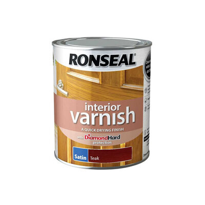 Ronseal Interior Varnish Gloss 750ml Teak