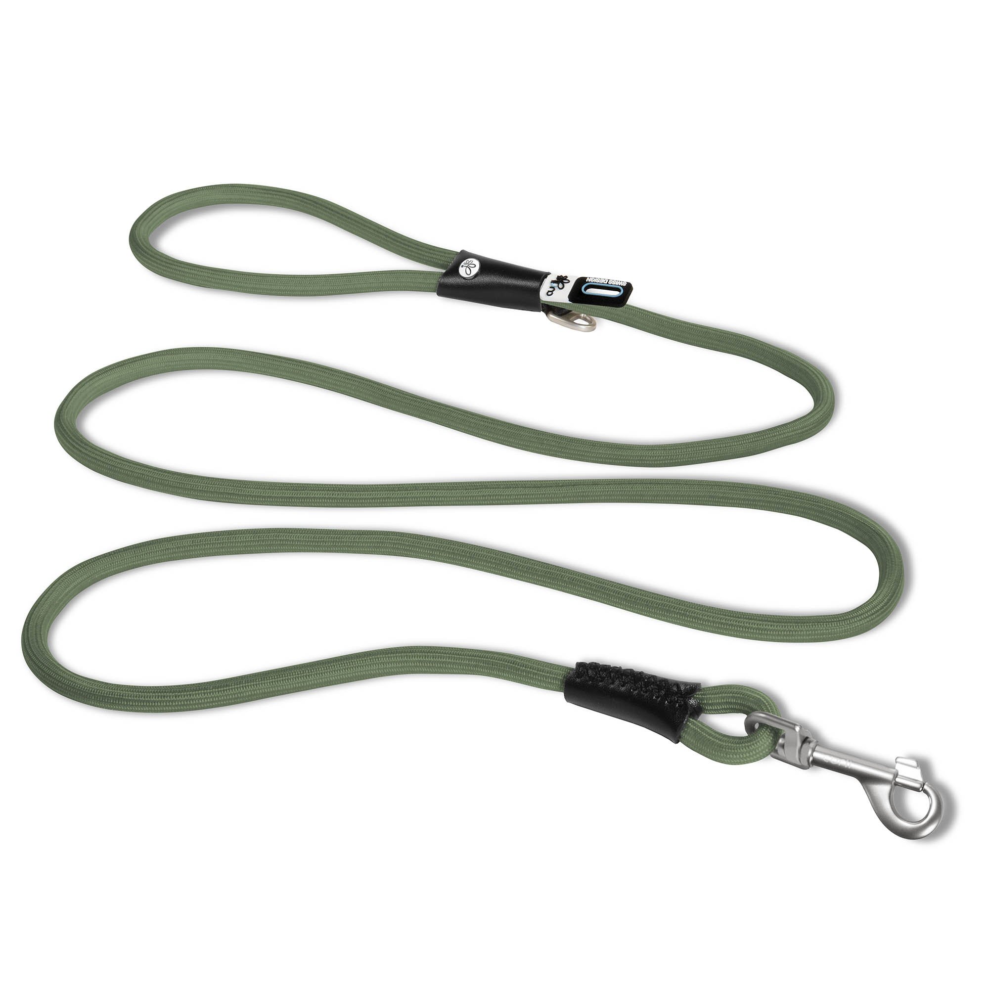 Curli Stretch Comfort Dog Leash Moss Medium