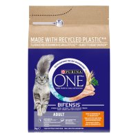 Purina One 12621205 Bifensis Adult Cat Dry Food Chicken and Whole Grain 3kg