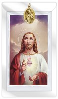Medal & Leaflet/Sacred Heart   (7140/SH)